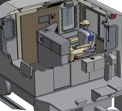 Design of the conductor's cab